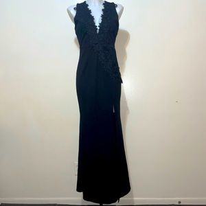 Lace Detailed Evening Gown